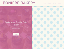 Tablet Screenshot of bonierebakery.com
